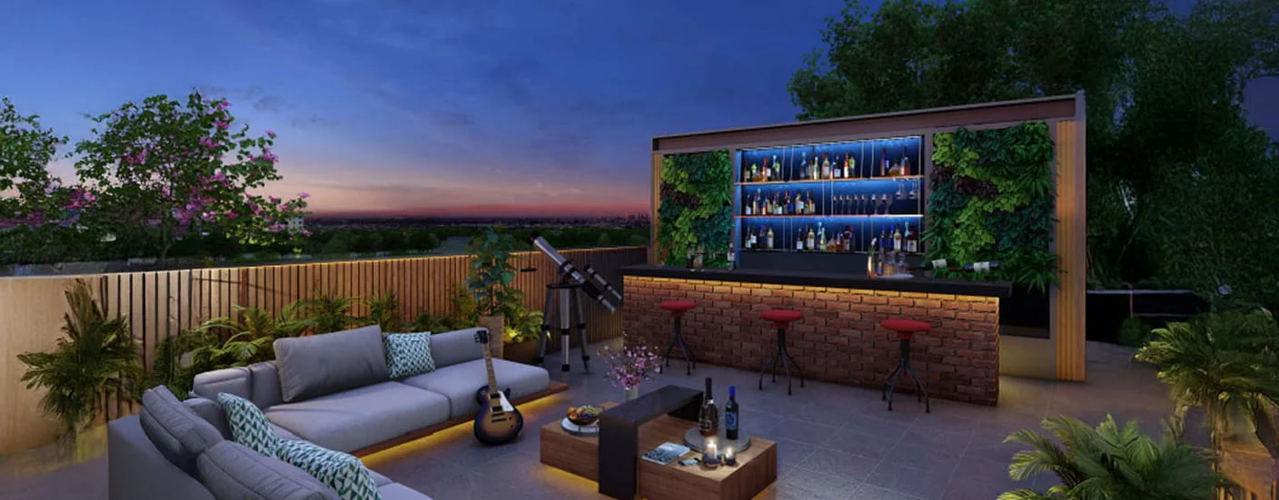 Ace Villas Koregaon Park NX Terrace Seating Area Image